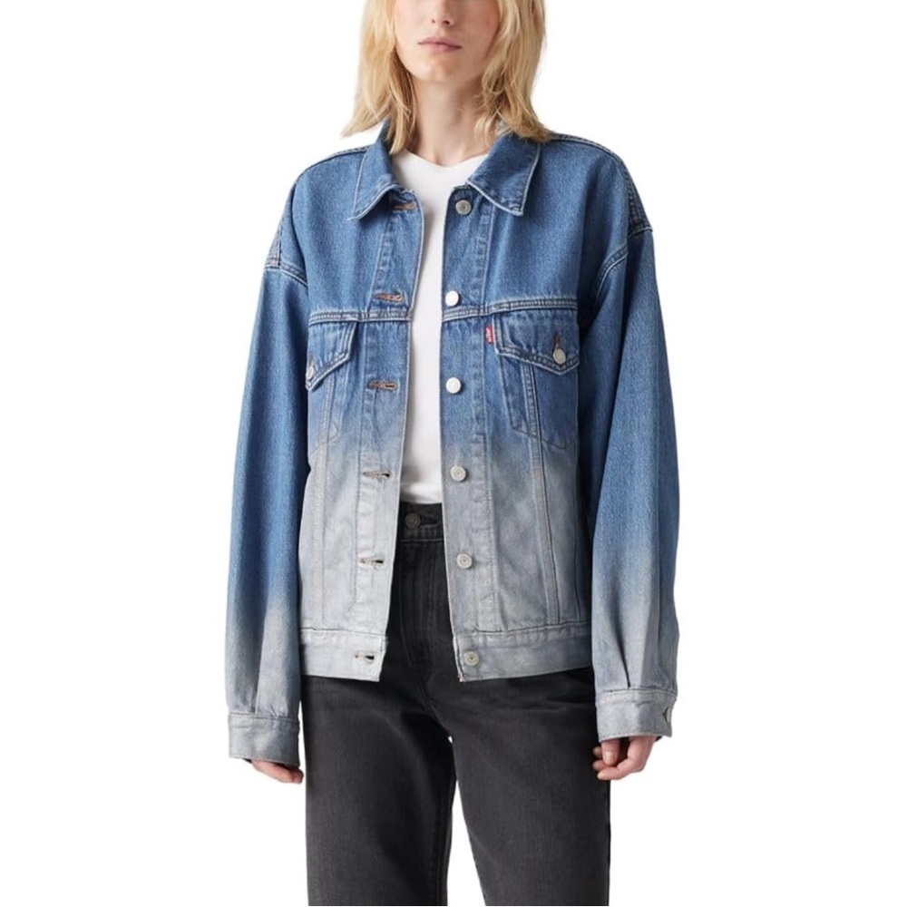 NWT LEVI’S Blue Gradient Denim Jacket